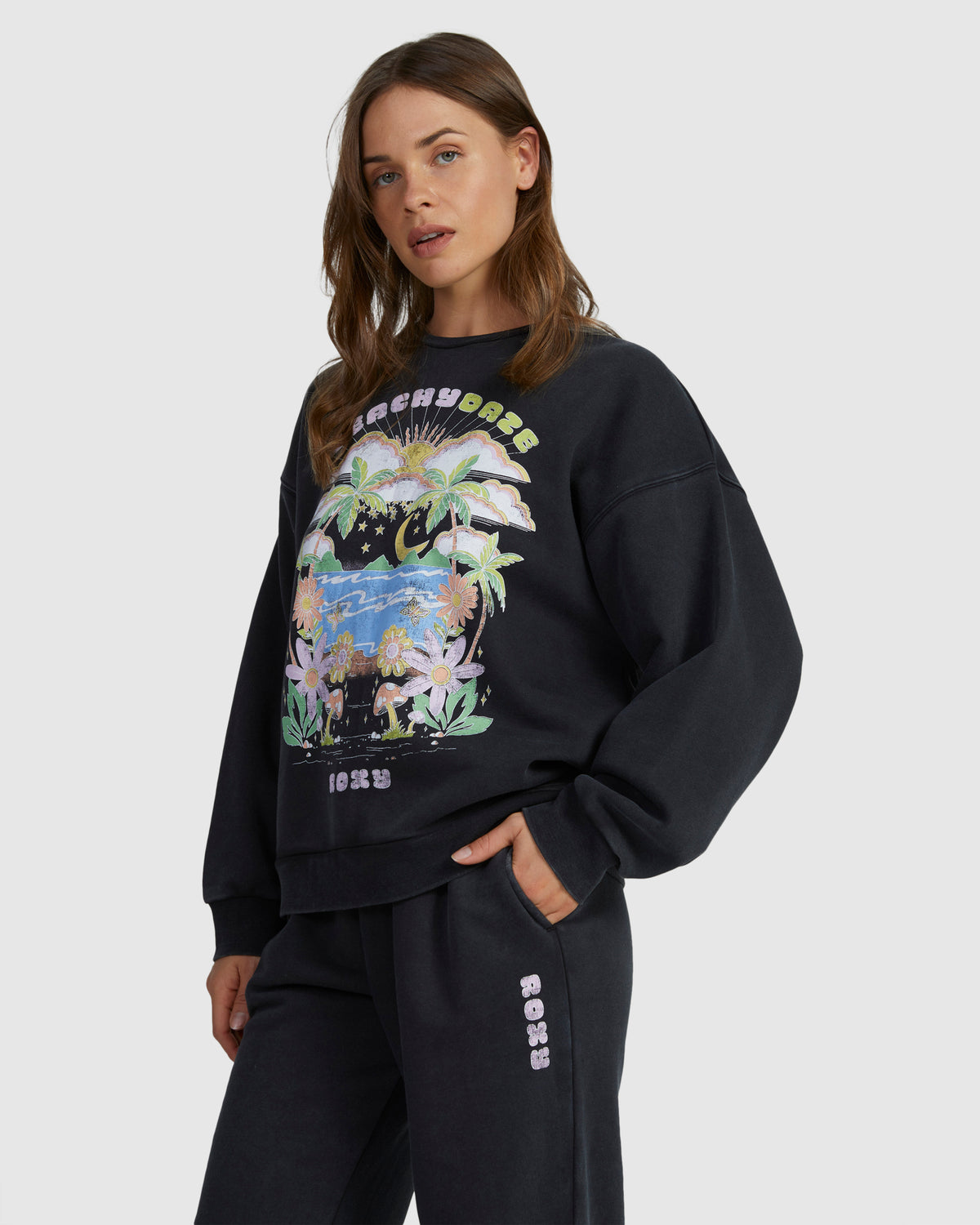 Womens Into The Night Long Sleeve Sweatshirt