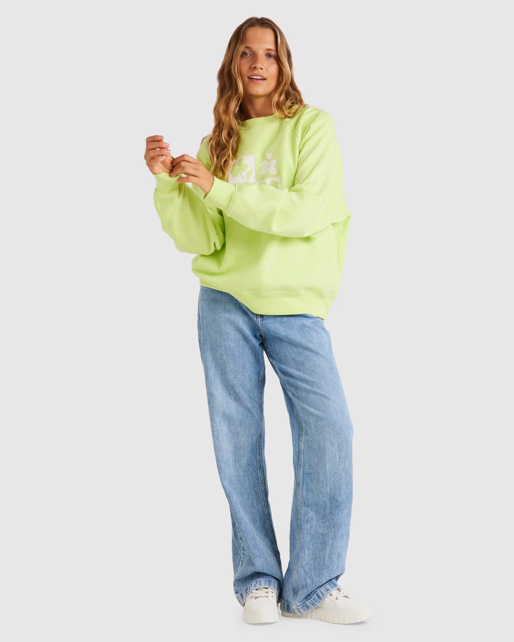 Womens High Side Crew neck