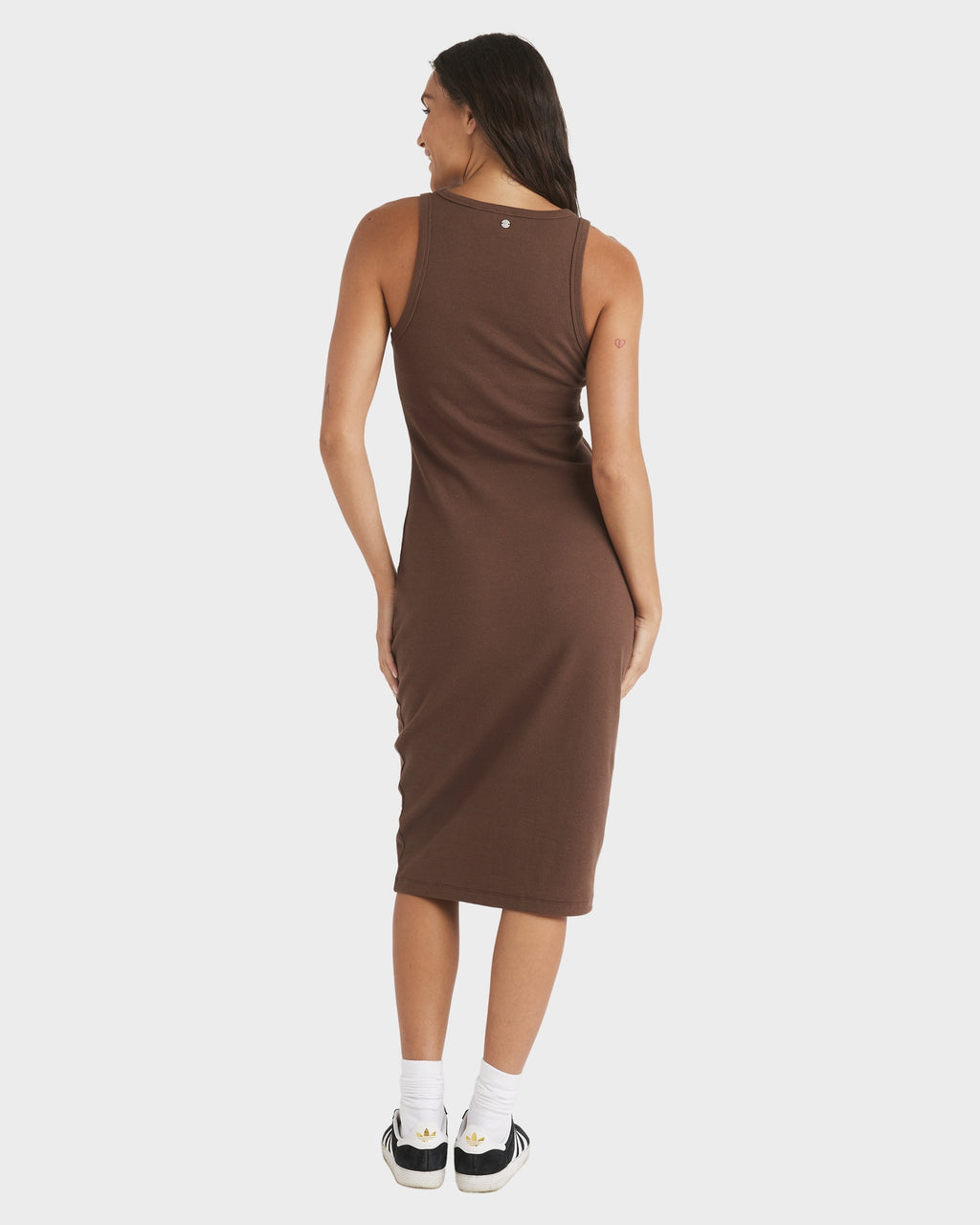 Womens Base Rib Dress Mini Dress