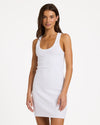 Womens Base Rib Dress Mini Dress