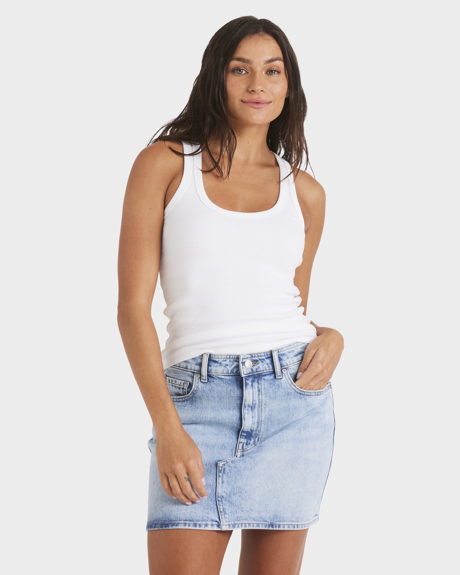 Womens Base Rib Tank Top Australia