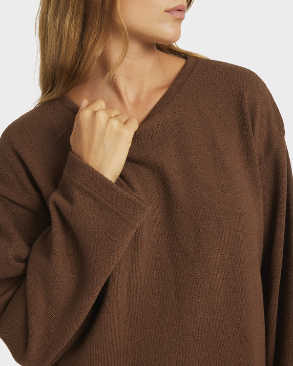 Womens Stay Cozy Knit Crew