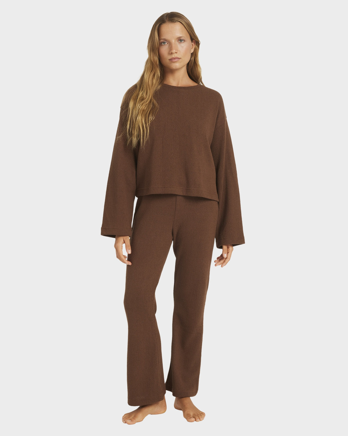 Womens Stay Cozy Knit Crew