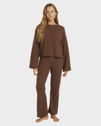 Womens Stay Cozy Knit Crew