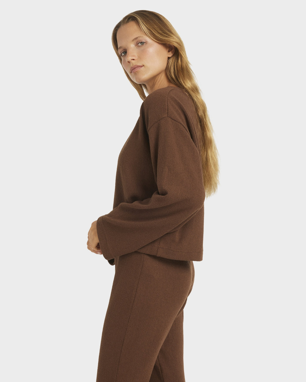 Womens Stay Cozy Knit Crew