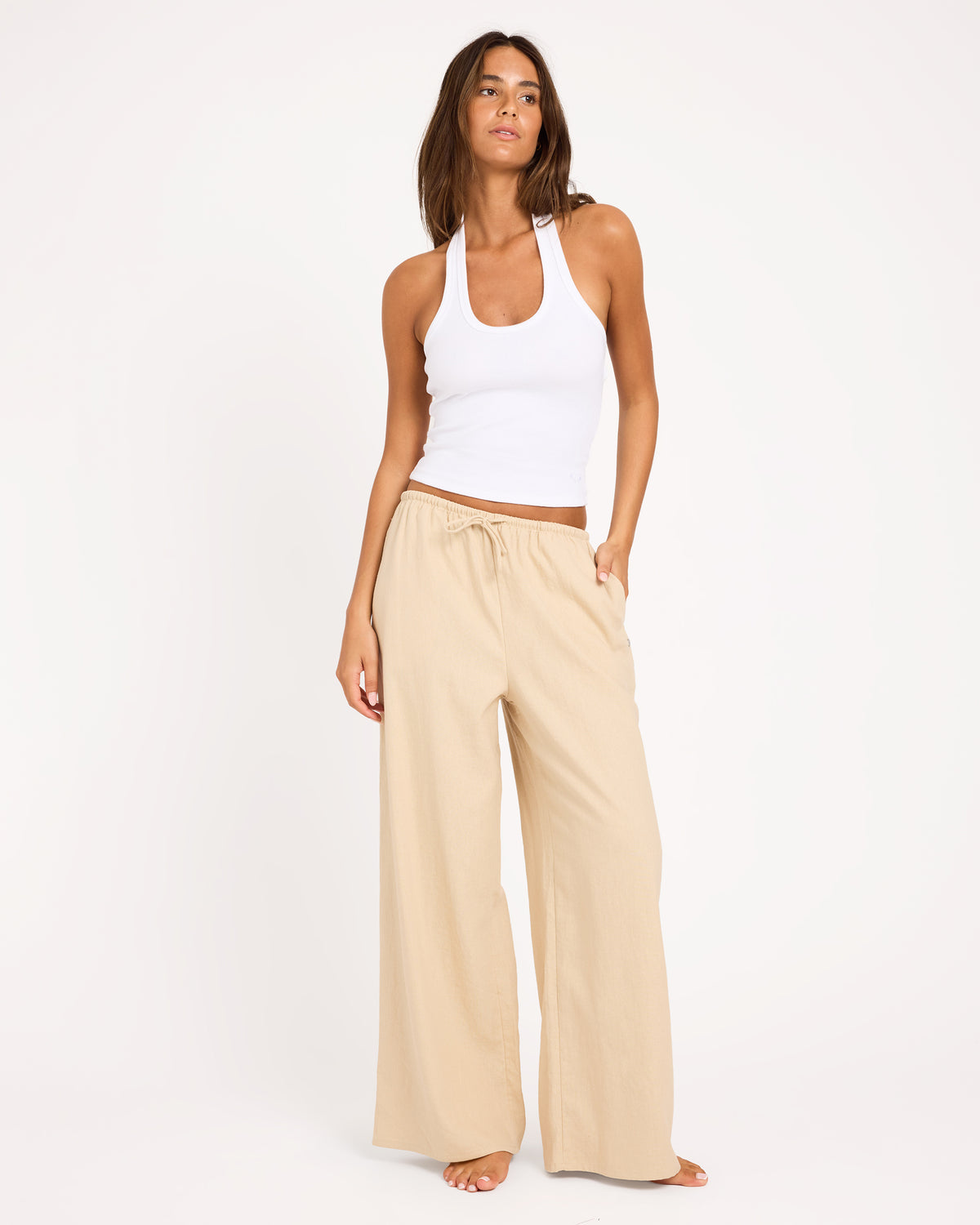 Womens Lolani Linen Pants
