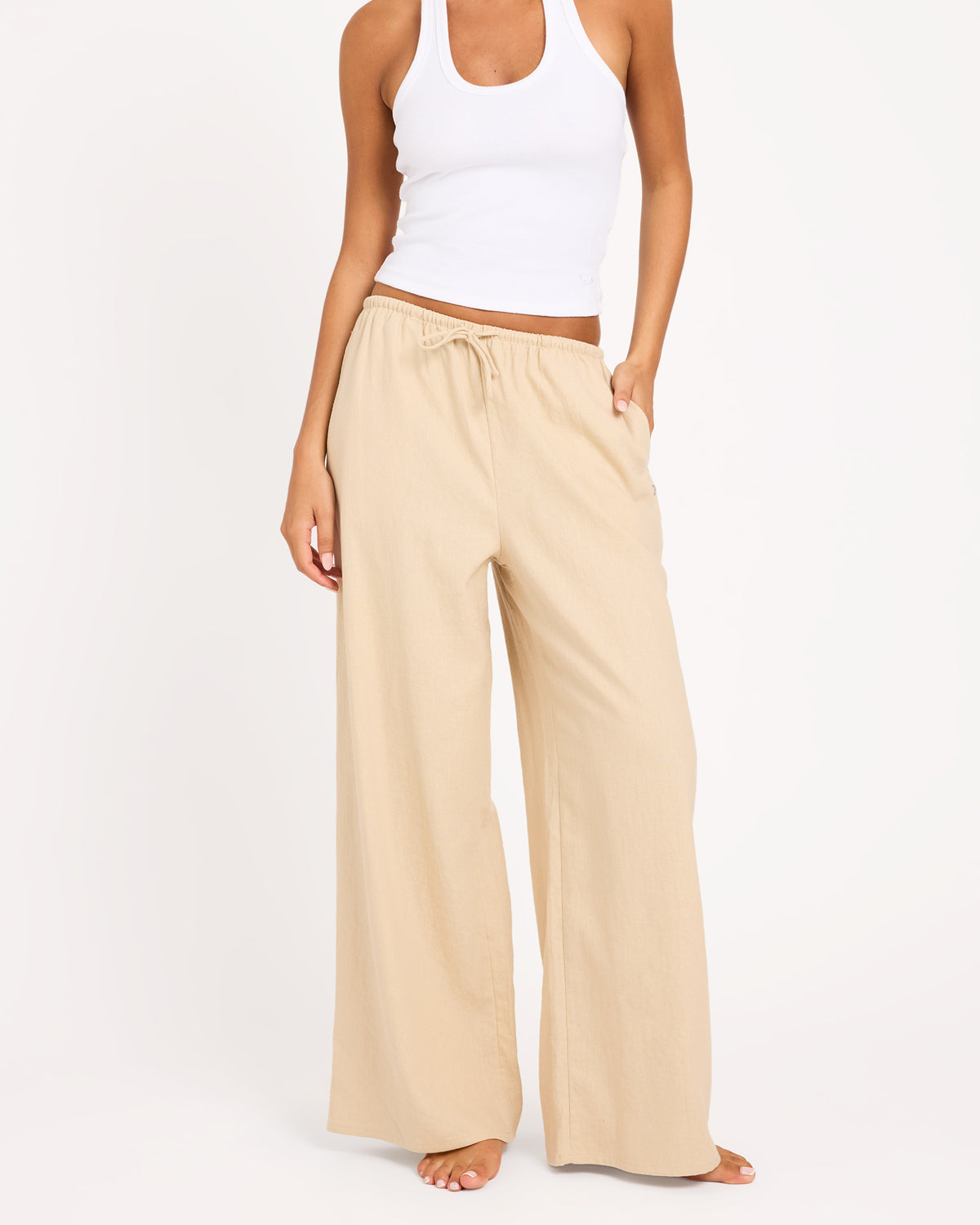 Womens Lolani Linen Pants