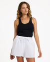 Womens Place To Be Linen Shorts