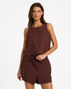 Womens Place To Be Linen Shorts