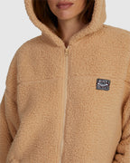Womens Weekend Plans Full-Zip Hooded Fleece