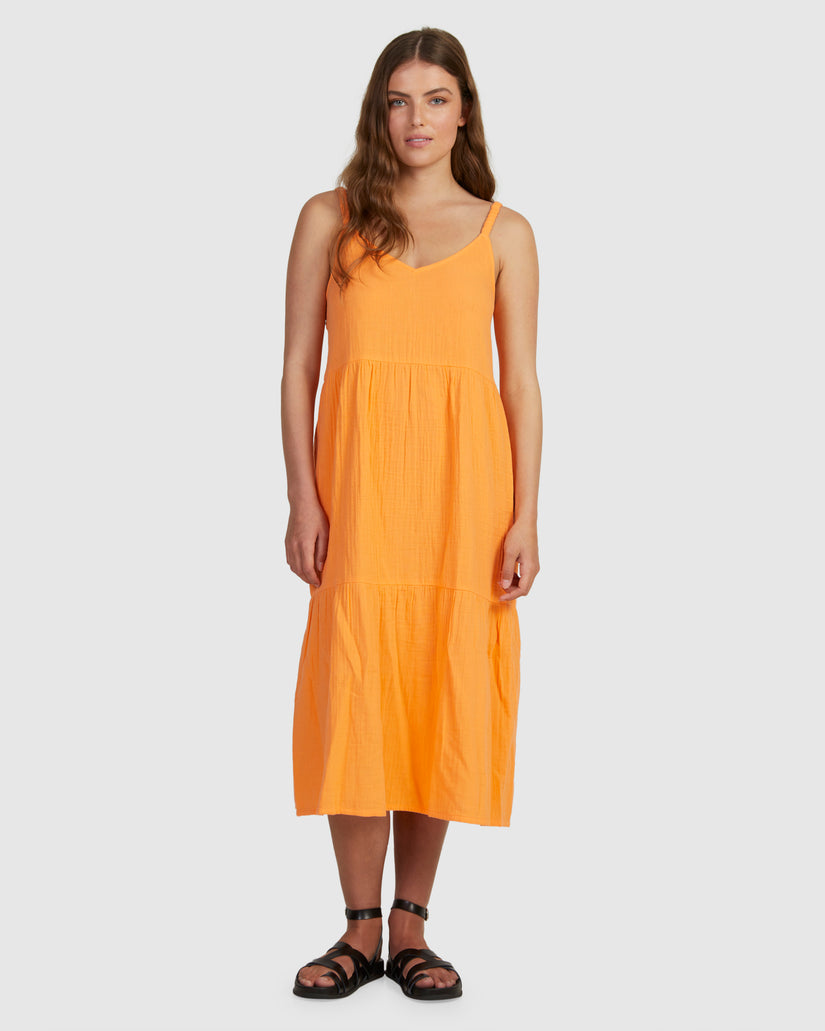Womens Waiting Line Midi Dress