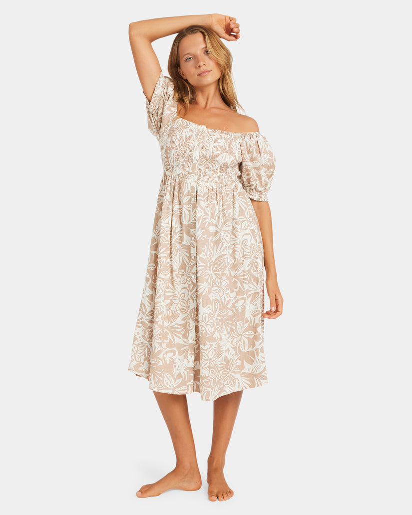 Womens Sunshine Midi Dress
