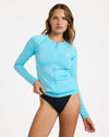 Womens Essentials Zipped Long Sleeve Rashguard