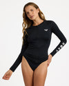 Womens Essentials Zipped Long Sleeve Rashguard