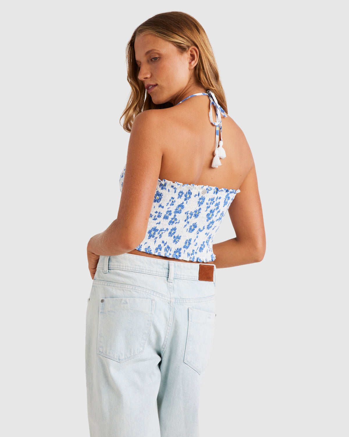 Womens Warm Waters Printed Halter Top