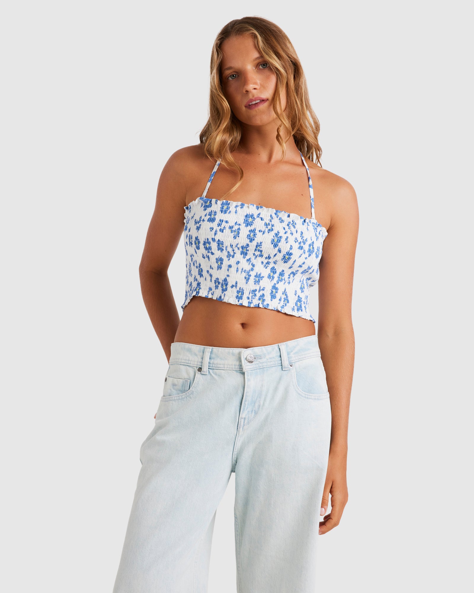 Womens Warm Waters Printed Halter Top Australia