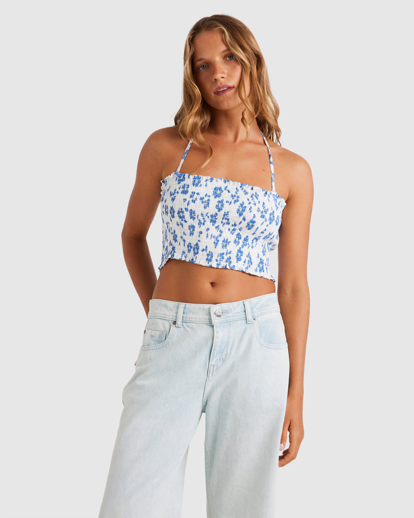 Womens Warm Waters Printed Halter Top