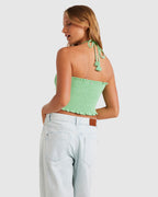 Womens Warm Waters Printed Halter Top