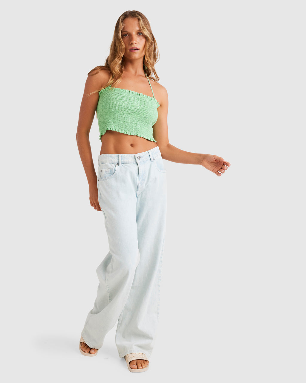 Womens Warm Waters Printed Halter Top