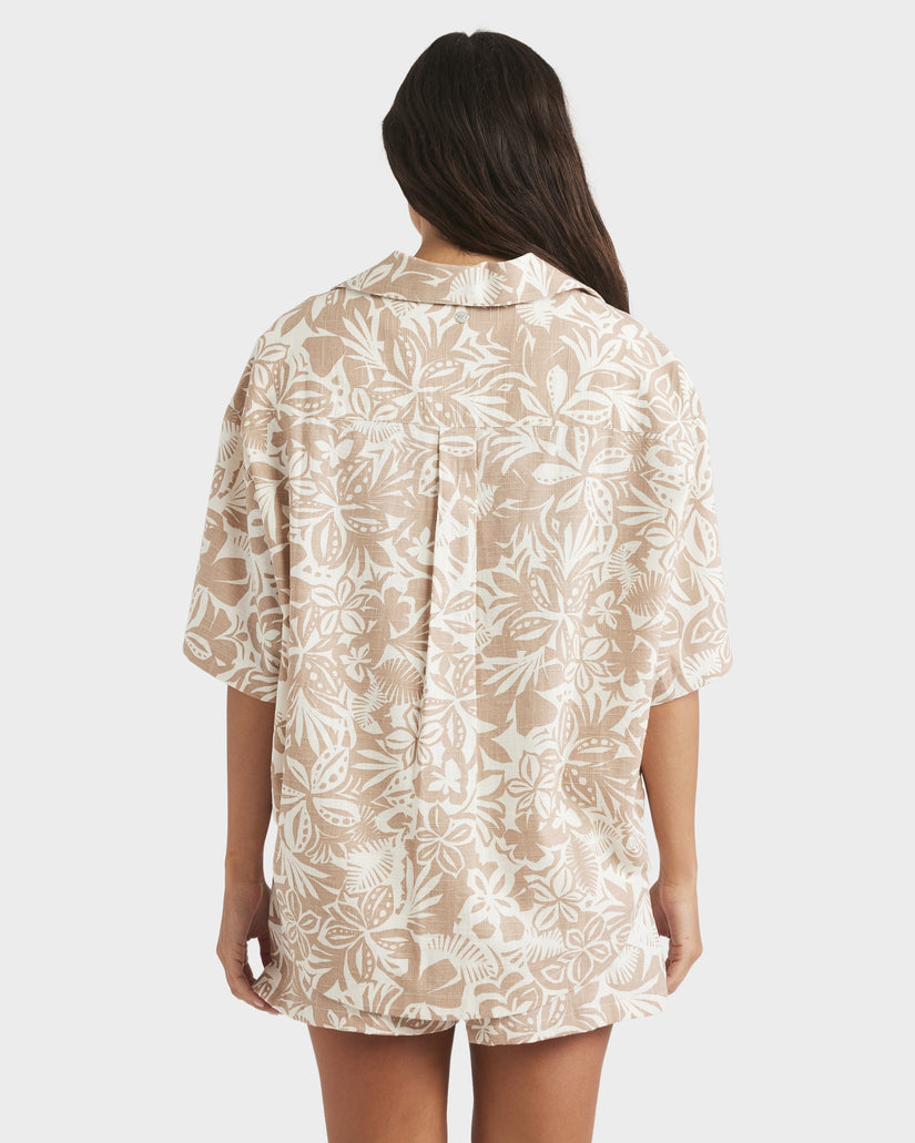 Womens Bisous Shirt Printed Button Down Shirt
