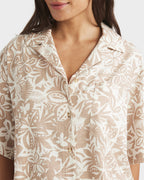 Womens Bisous Shirt Printed Button Down Shirt