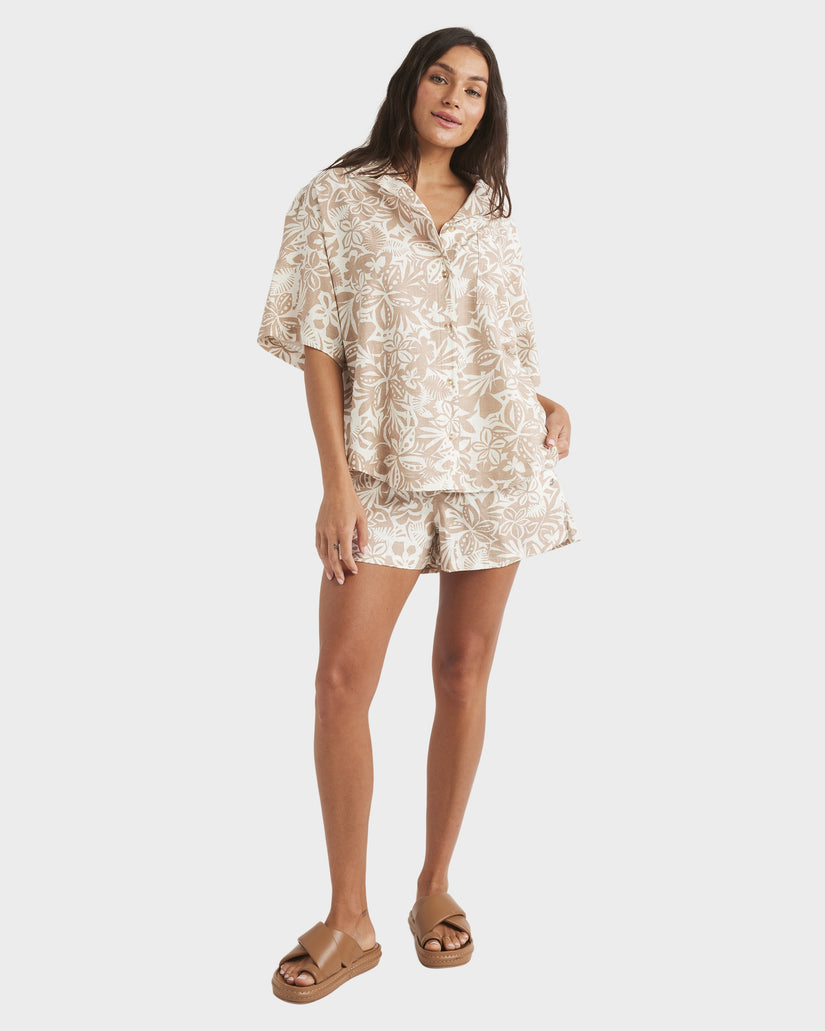 Womens Bisous Shirt Printed Button Down Shirt
