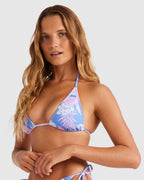 Womens Hollow Trees Tiki Tri Bikini Top