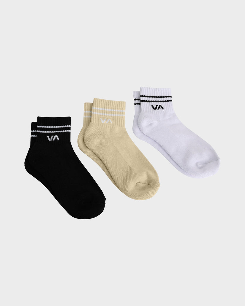 Womens VA Mini 3 Pack Crew Socks
