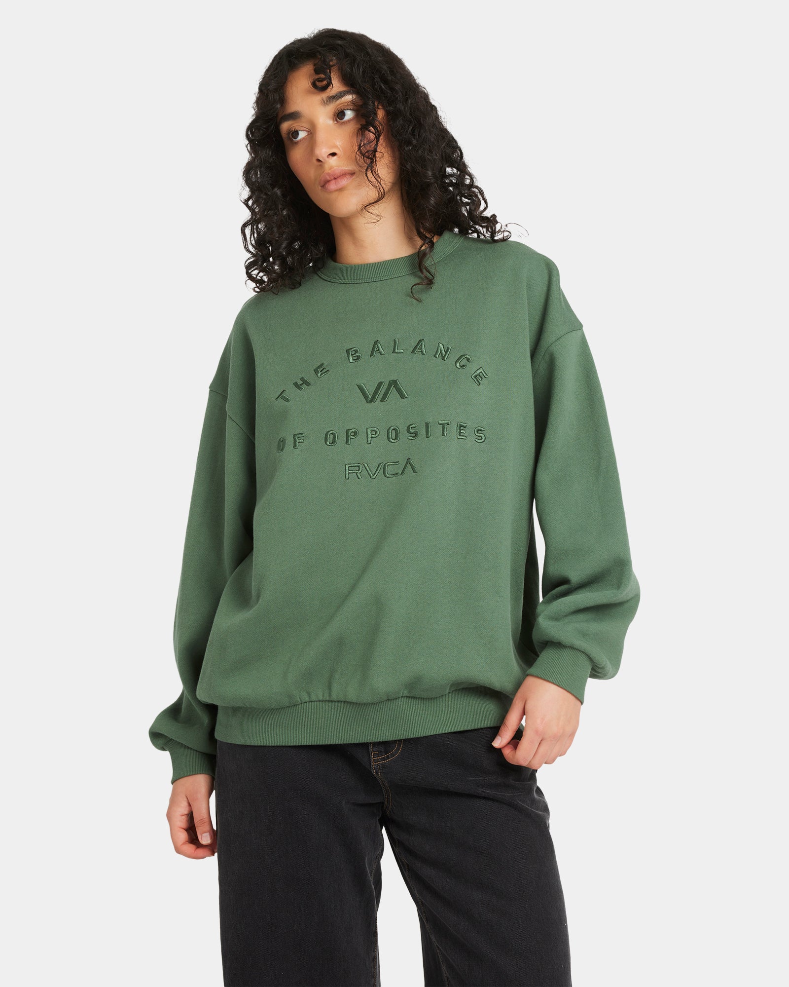 Womens Bold RVCA Vintage Crew Australia