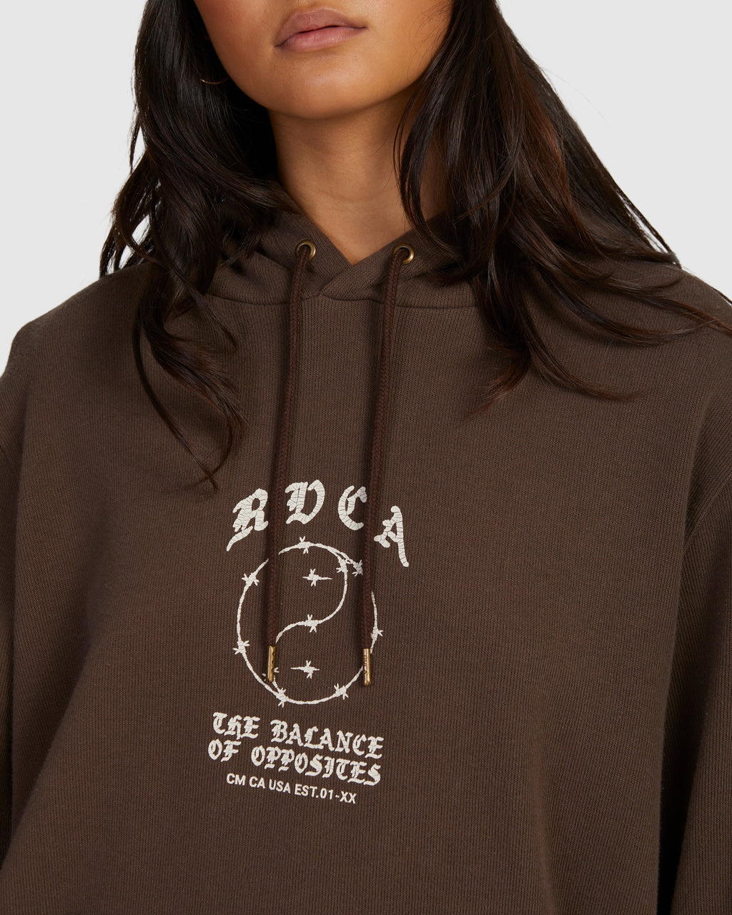 Womens Lax Slouched Pullover Hoodie