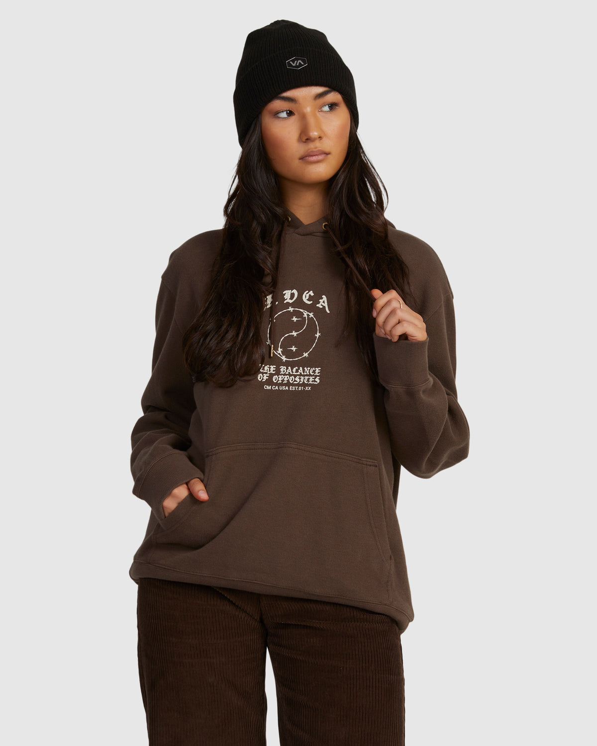 Womens Lax Slouched Pullover Hoodie