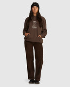 Womens Lax Slouched Pullover Hoodie