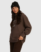 Womens Lax Slouched Pullover Hoodie