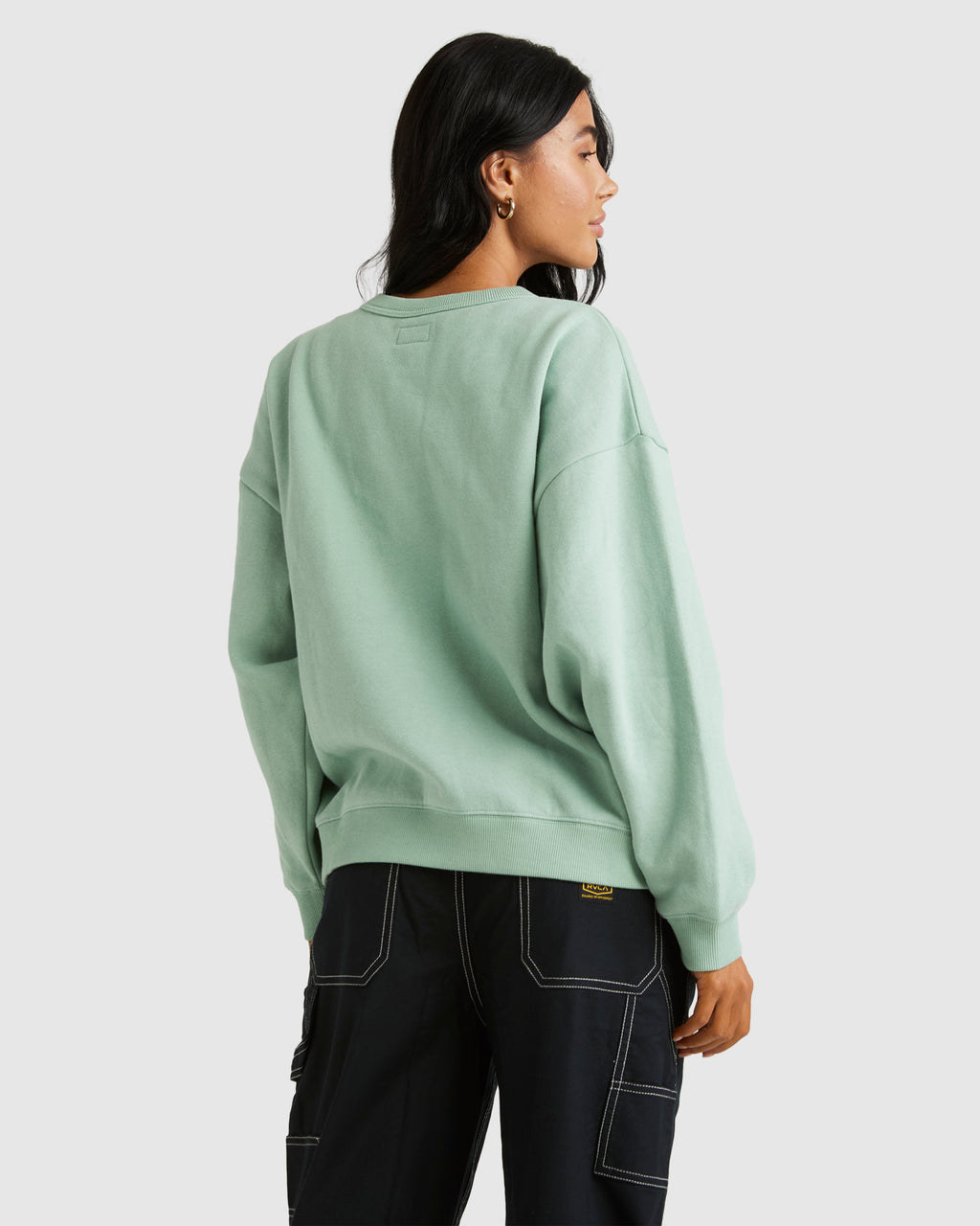 Womens RVCA Pocket Crew Neck