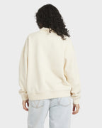 Womens RVCA 1/4 Zip Fleece Pullover Sweatshirt