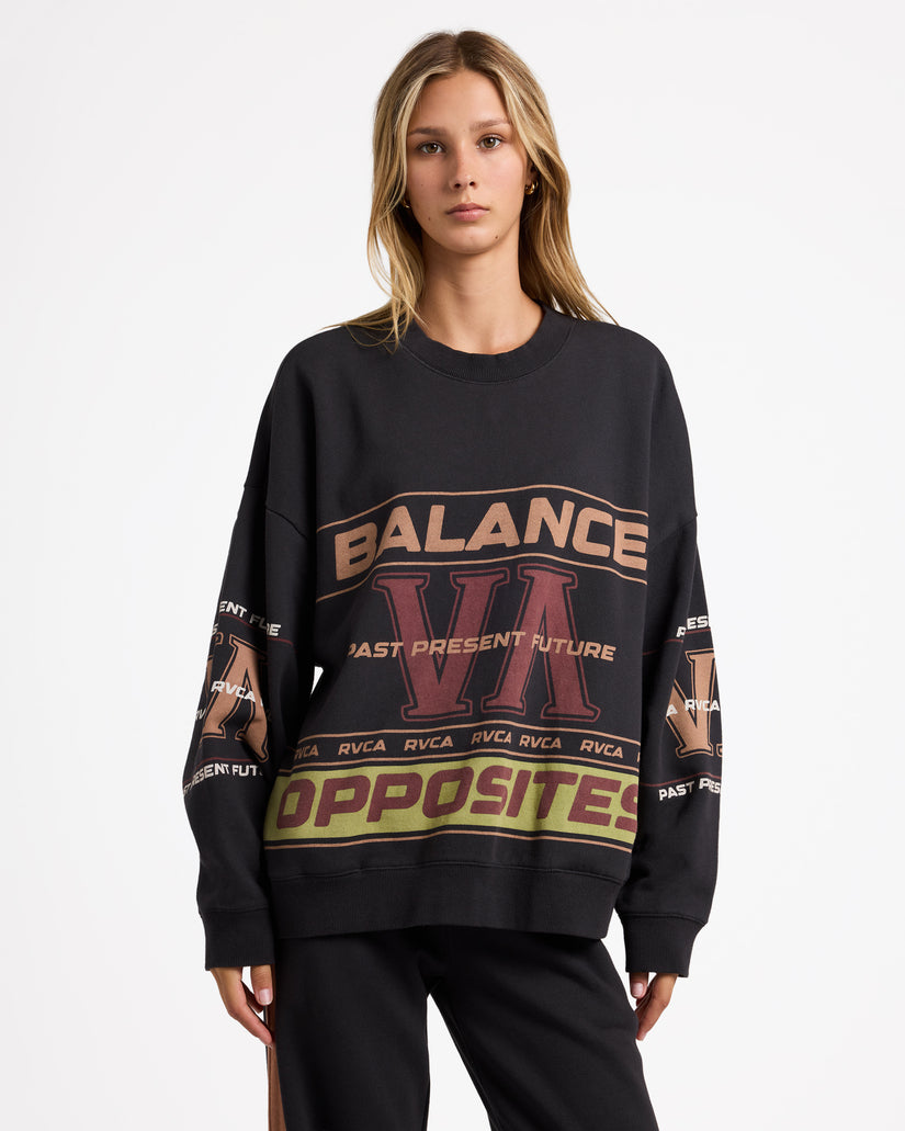 Womens Puck It Pover Crew Neck