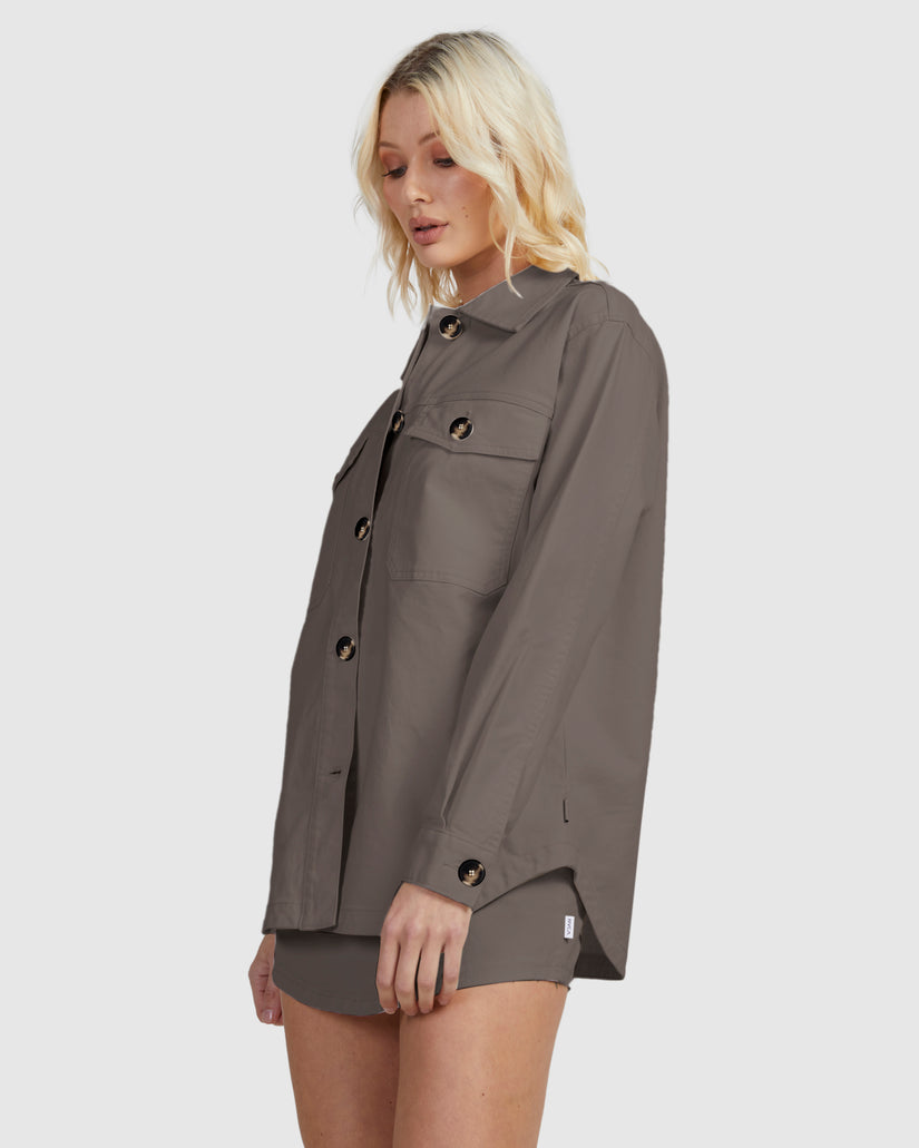 Buy Womens Twill Shacket by RVCA | Surf Dive 'n Ski