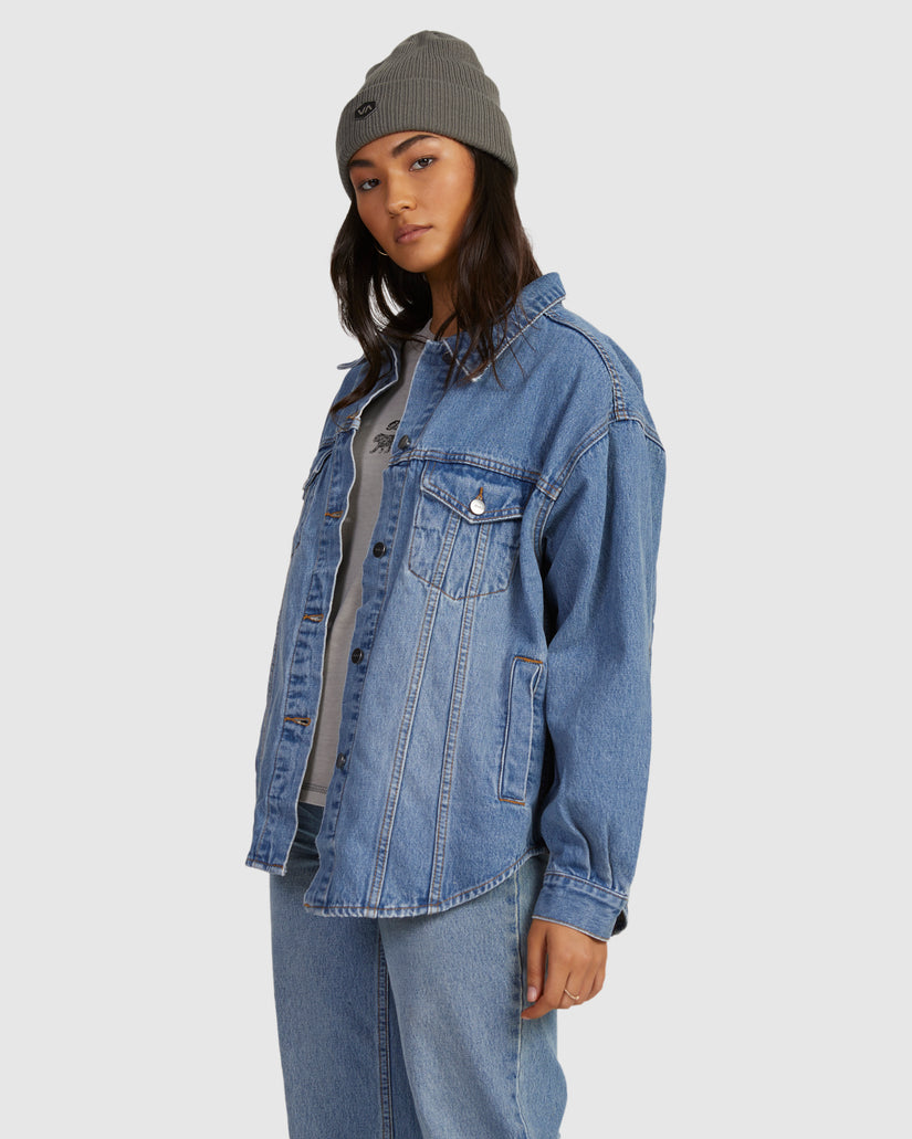 Buy Womens Indie Denim Shacket by RVCA | Surf Dive 'n Ski