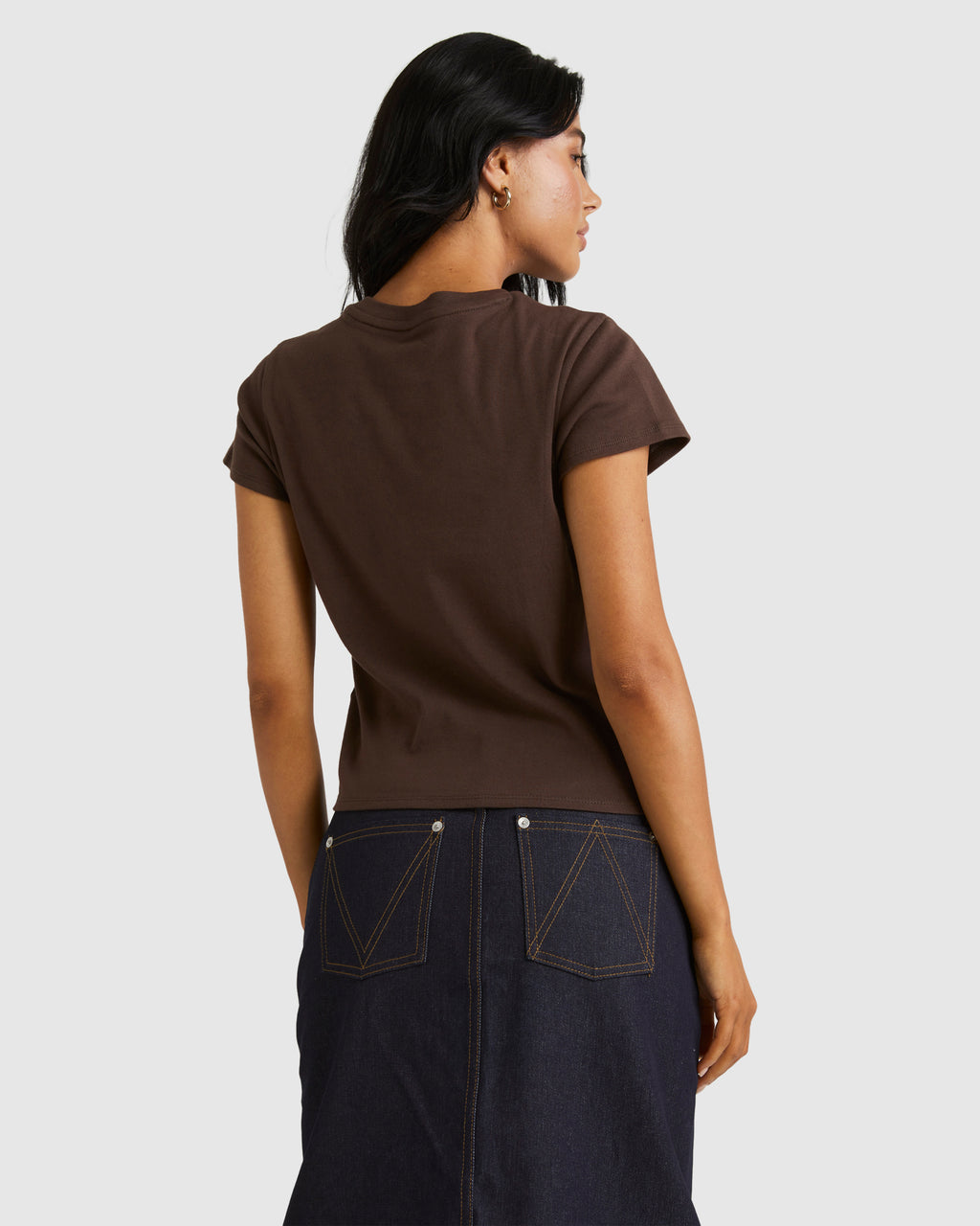Womens Rvca County Shrunken T-Shirt