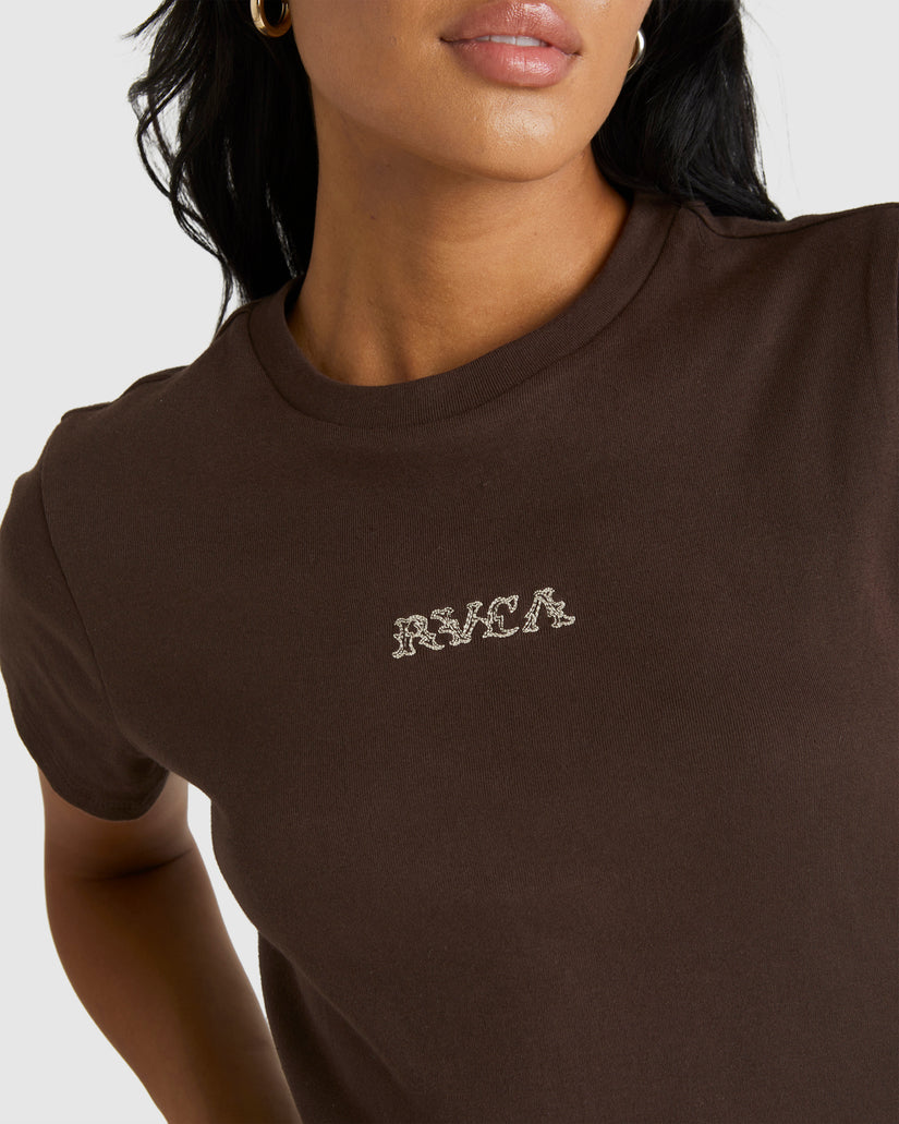 Womens Rvca County Shrunken T-Shirt