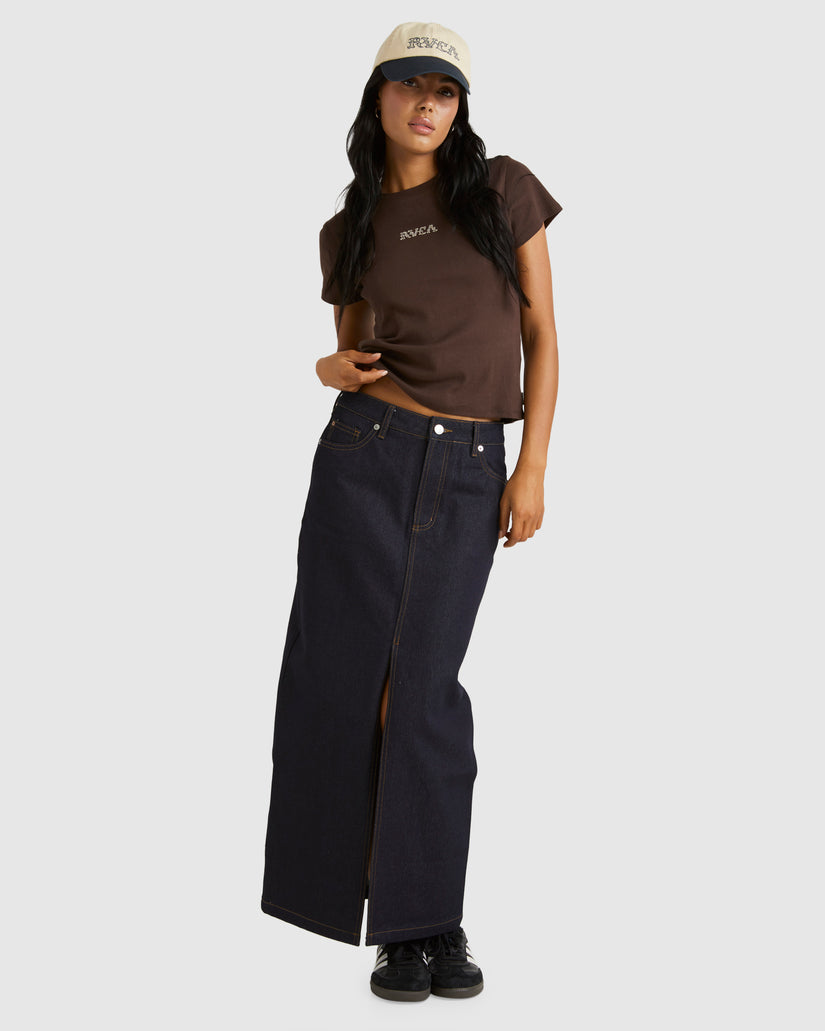 Womens Rvca County Shrunken T-Shirt