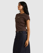 Womens Rvca County Shrunken T-Shirt
