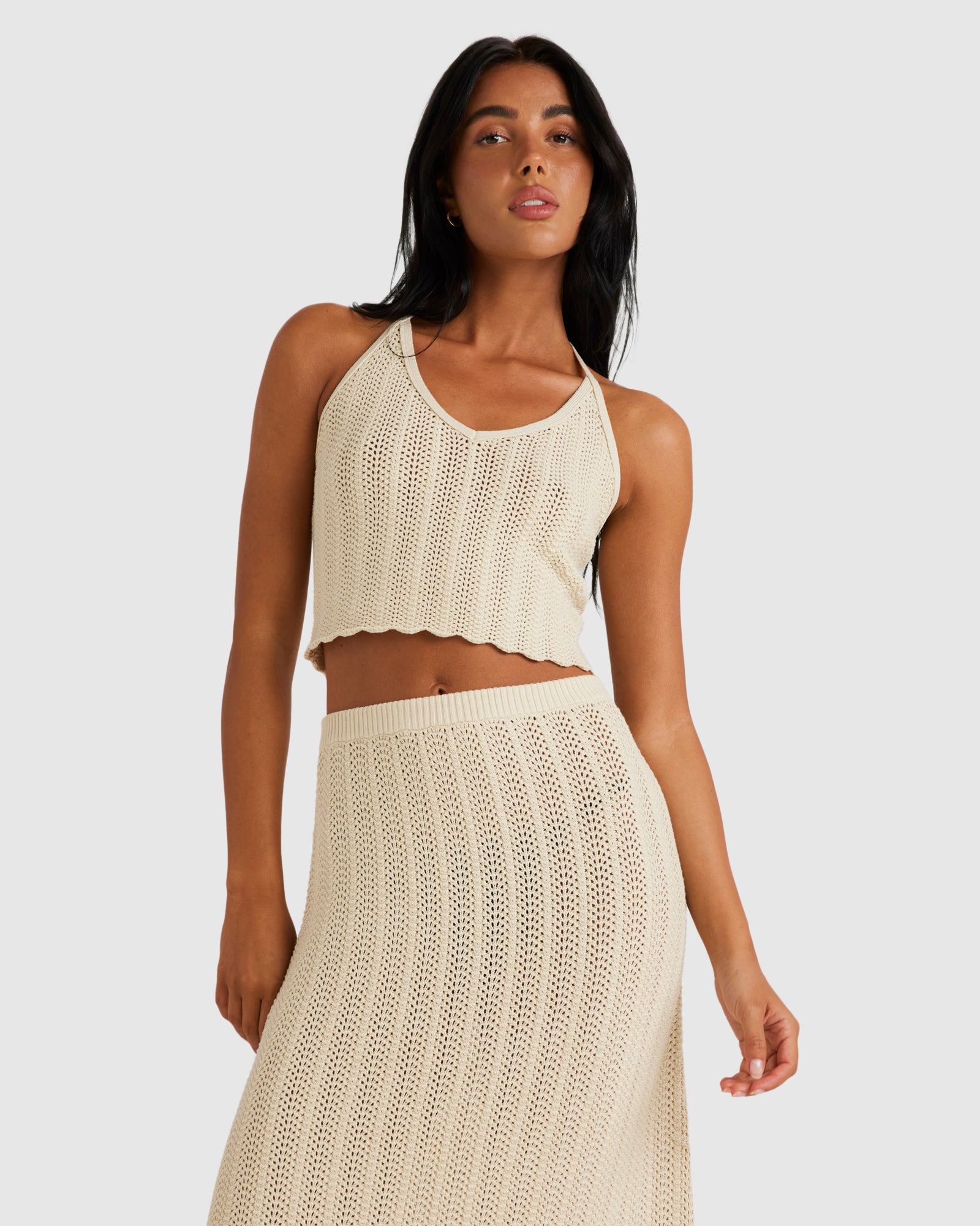 Womens Crochet Halter Tank Top Australia