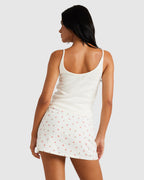 Womens Rose Bud Pointelle Tank Top