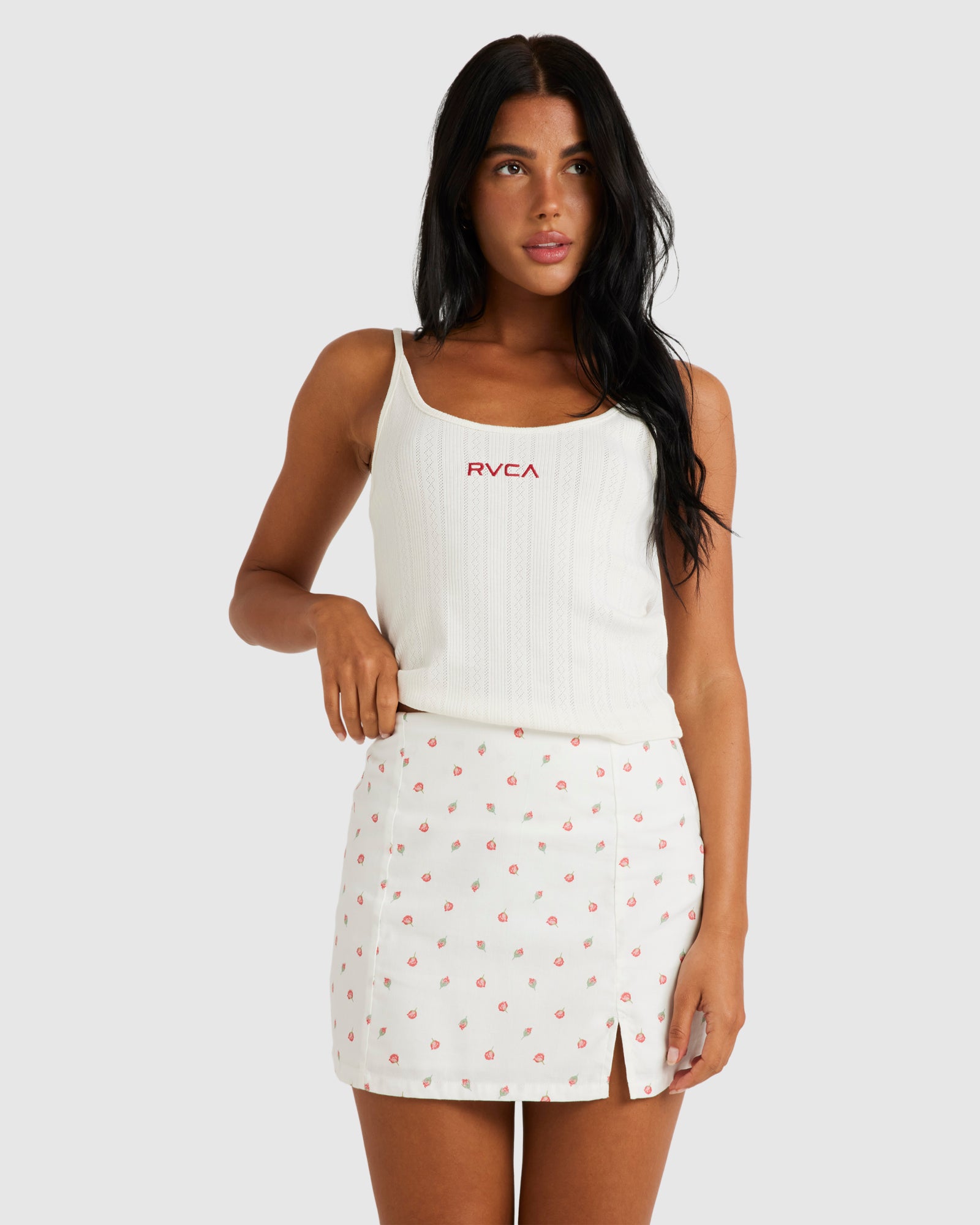 Womens Rose Bud Pointelle Tank Top Australia