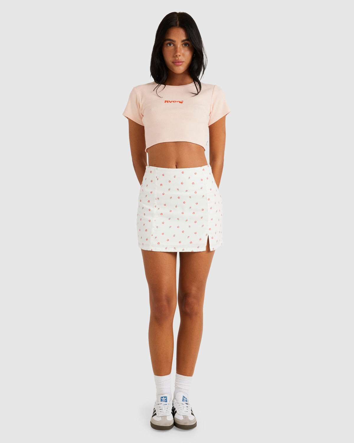 Womens Cherries Half Baby T-Shirt