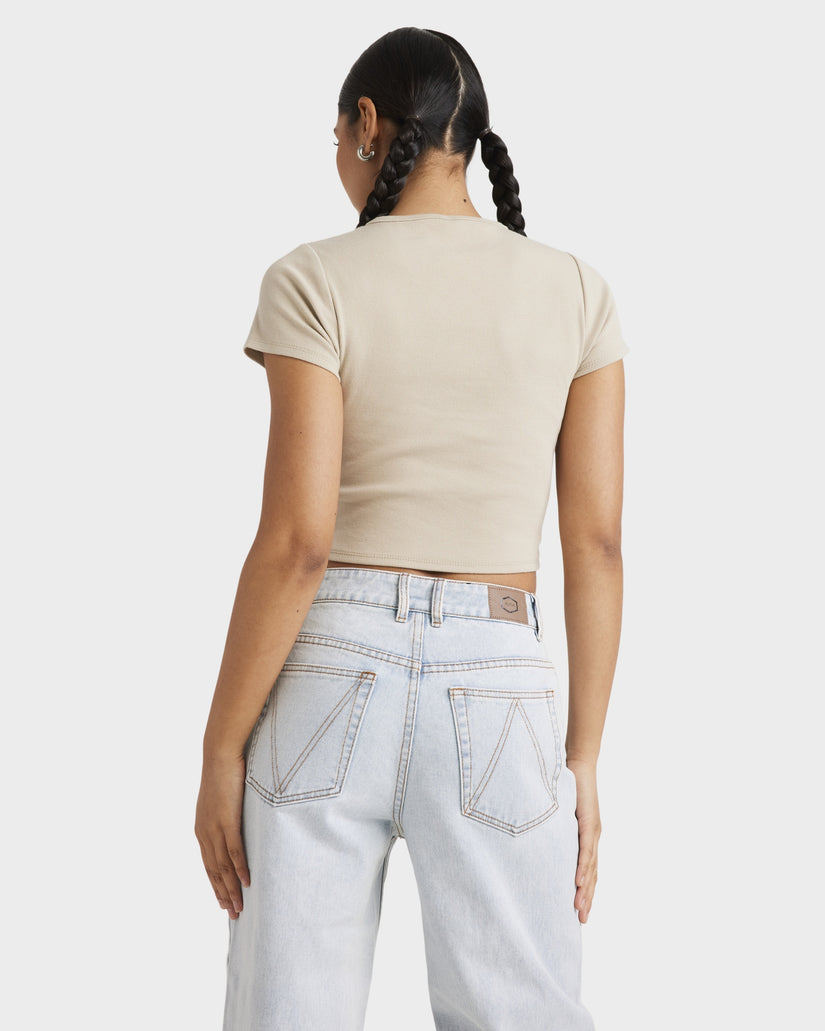 Womens Good Day Baby Crop Top