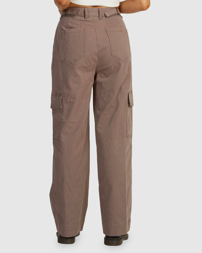 Womens Twill Cargo Pants