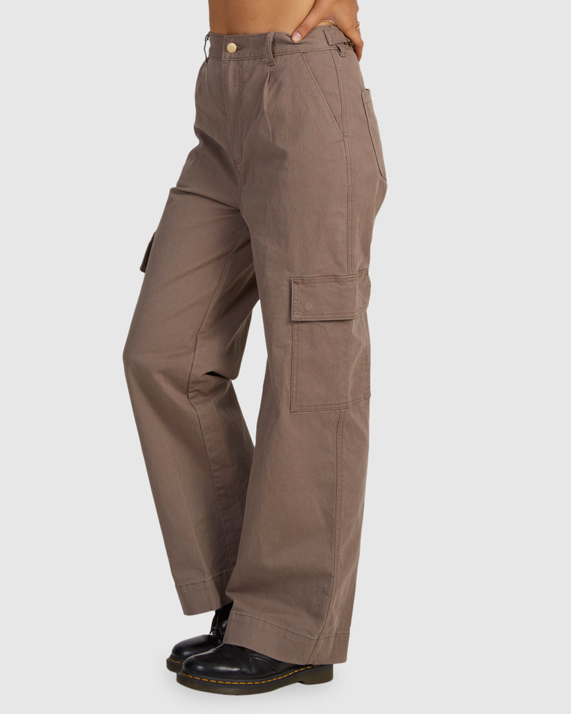 Womens Twill Cargo Pants