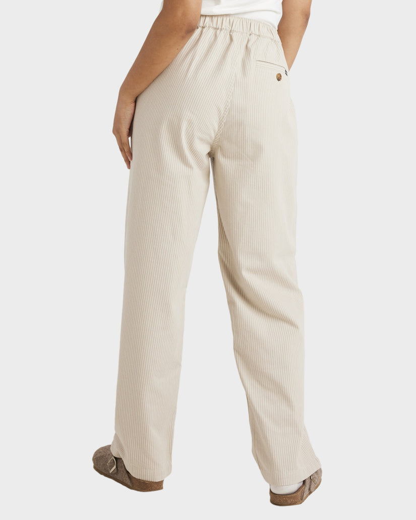 Womens Stripe Hudson Linen Pants